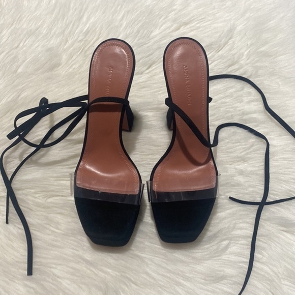 Amina Muaddi Sita ankle tie platform sandal size 38.5EU - Picture 2 of 13